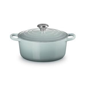 Le Creuset Signature Sea Salt Cast Iron Round Casserole 24cm